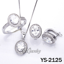 Simplicity Micro Pave CZ 925 Sterling Silver Jewelry (YS-2125)